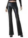 Alice And Olivia Women's Olivia Faux Leather Flared Pants In Blue