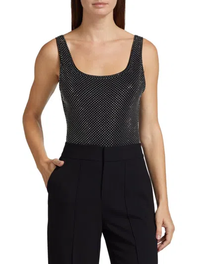 Alice And Olivia Women's Remy Embellished Bodysuit In Multi