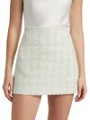 Alice And Olivia Women's Riley A-line Miniskirt In Blue