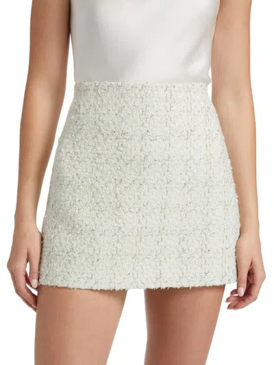 Alice And Olivia Women's Riley A-line Miniskirt In Blue