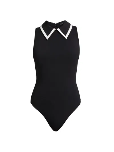 Alice And Olivia Women's Rothy Sleeveless Bodysuit In Black