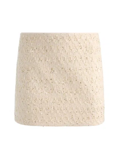 Alice And Olivia Women's Rubi Sequined Tweed Miniskirt In Brown