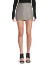 Alice And Olivia Women's Siobhan Wrap Miniskirt In Gray