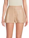 ALICE AND OLIVIA WOMEN'S STEFFIE FAUX LEATHER SHORTS