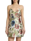 Alice And Olivia Women's Tayla Structured Lantern Minidress In Green