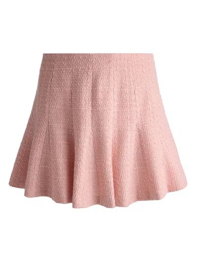 Alice And Olivia Zona Godet Mini Skirt In Pink