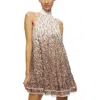 Alice And Olivia Zenon Cape Mini Dress In Multi