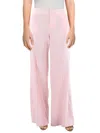 ALICE AND OLIVIA WOMENS HIGH RISE PINTUCK WIDE LEG PANTS