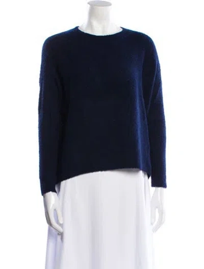 Pre-owned Alice And Olivia Wool Bateau Neckline Sweater In Black