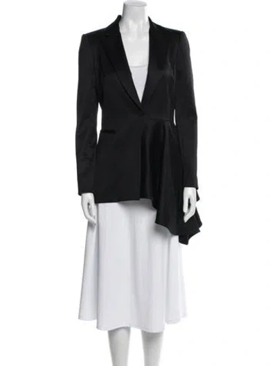 Pre-owned Alice And Olivia Wool Blazer In Black