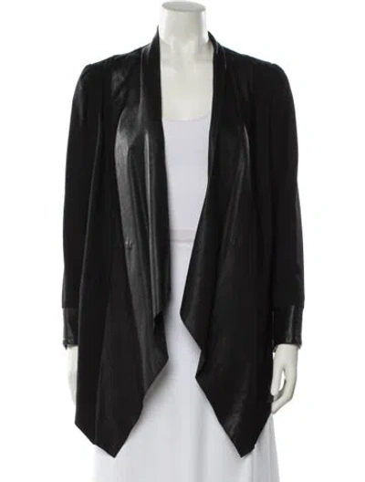 Pre-owned Alice And Olivia Wool Blazer In Black