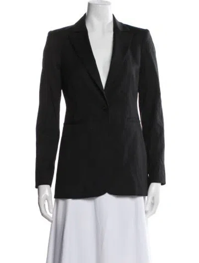 Pre-owned Alice And Olivia Wool Blazer In Black