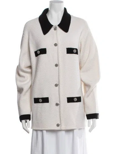 Pre-owned Alice And Olivia Wool Blazer In Neutrals