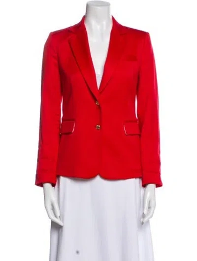 Pre-owned Alice And Olivia Wool Blazer In Red