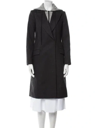 Pre-owned Alice And Olivia Wool Coat In Black