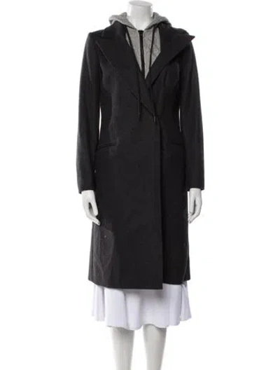 Pre-owned Alice And Olivia Wool Coat In Black