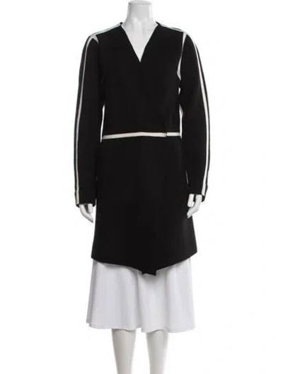 Pre-owned Alice And Olivia Wool Coat In Black
