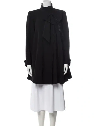 Pre-owned Alice And Olivia Wool Coat In Black