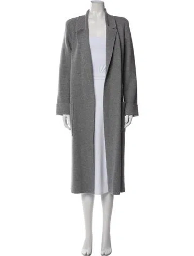 Pre-owned Alice And Olivia Wool Coat In Gray