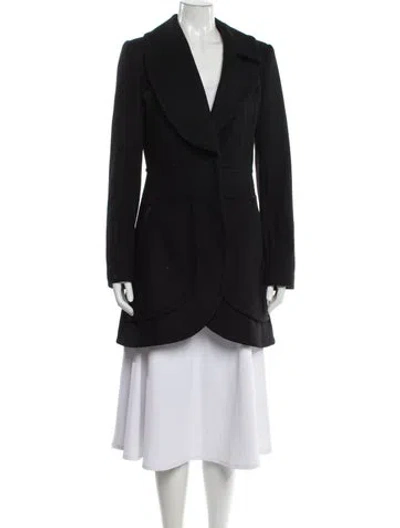 Pre-owned Alice And Olivia Wool Coat In Grey