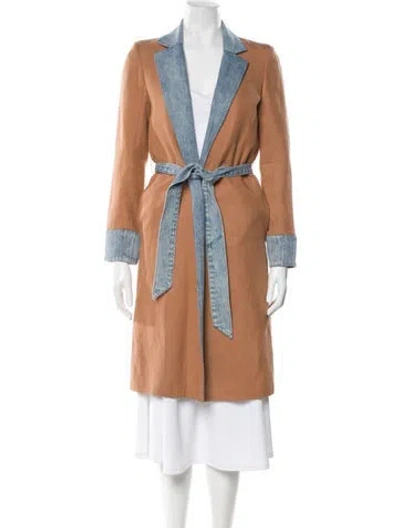 Pre-owned Alice And Olivia Wool Coat In Neutral