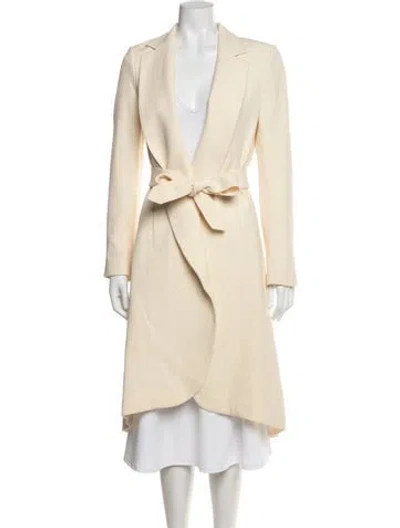 Pre-owned Alice And Olivia Wool Coat In Neutrals