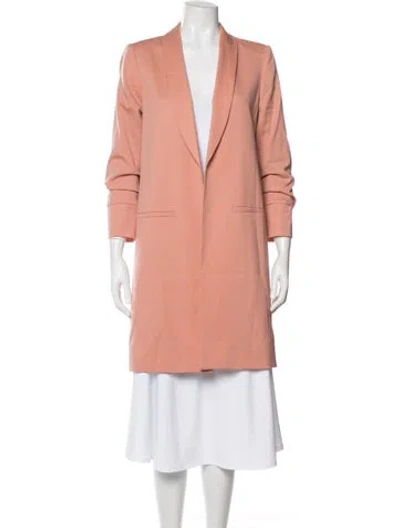 Pre-owned Alice And Olivia Wool Coat In Pink