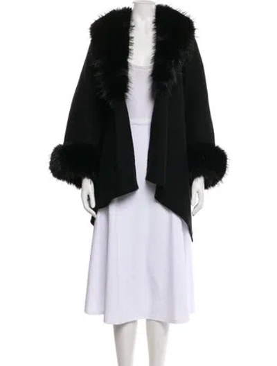 Pre-owned Alice And Olivia Wool Coat W/ Tags In Black