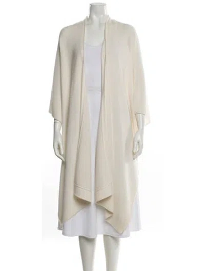 Pre-owned Alice And Olivia Wool Cowl Neck Sweater In White