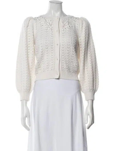 Pre-owned Alice And Olivia Wool Crew Neck Sweater In Multicolor