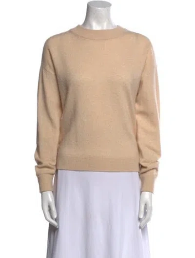 Pre-owned Alice And Olivia Wool Crew Neck Sweater In Neutral