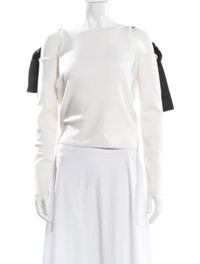 Pre-owned Alice And Olivia Wool Crew Neck Sweater In Pink