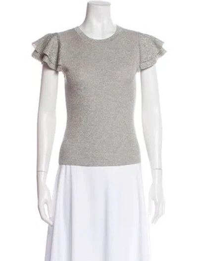 Pre-owned Alice And Olivia Wool Crew Neck Top