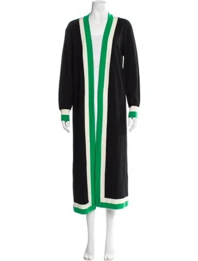 Pre-owned Alice And Olivia Wool Dress In Black