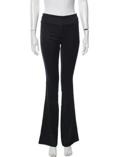 Pre-owned Alice And Olivia Wool Flared Pants In Blue