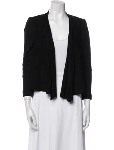 Pre-owned Alice And Olivia Wool Jacket In Black