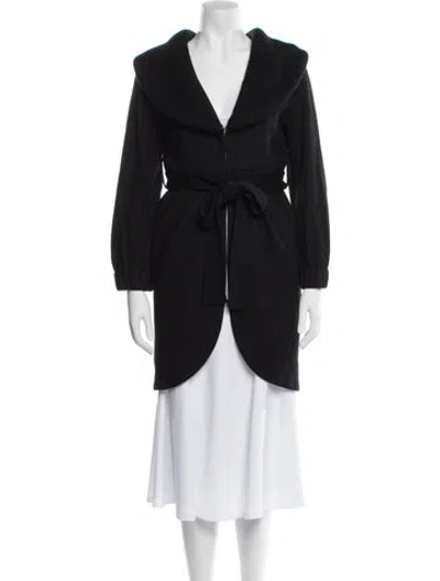 Pre-owned Alice And Olivia Wool Jacket In Black