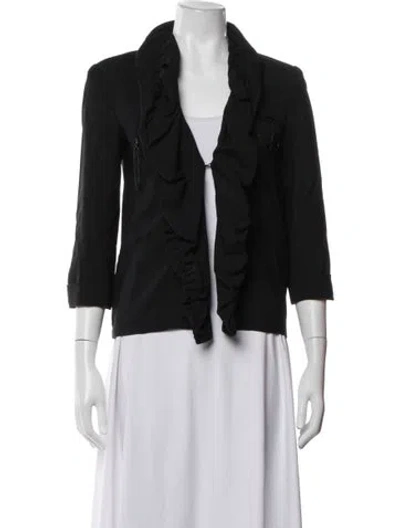 Pre-owned Alice + Olivia Wool Jacket In Black