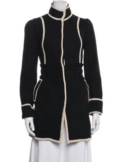 Pre-owned Alice And Olivia Wool Jacket In Blue
