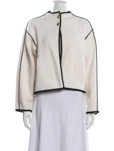 Pre-owned Alice And Olivia Wool Jacket In Neutrals