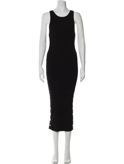 Pre-owned Alice And Olivia Wool Midi Length Dress W/ Tags In Black