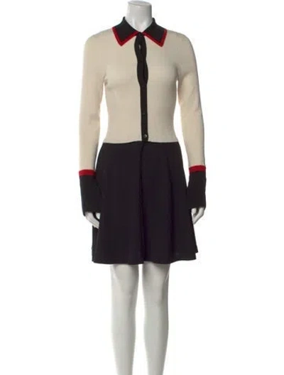 Pre-owned Alice And Olivia Wool Mini Dress