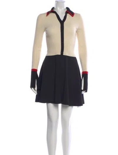 Pre-owned Alice And Olivia Wool Mini Dress