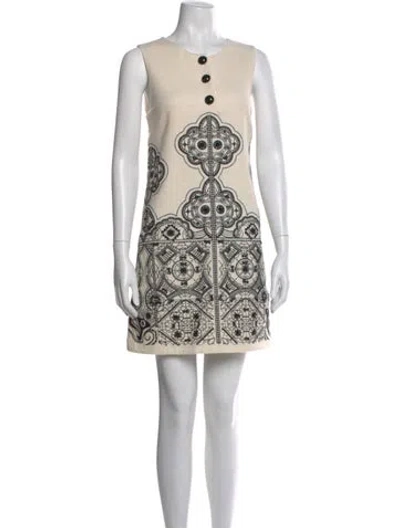 Pre-owned Alice And Olivia Wool Mini Dress