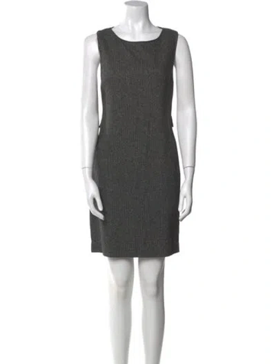 Pre-owned Alice And Olivia Wool Mini Dress In Gray