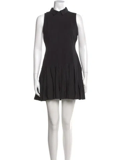 Pre-owned Alice And Olivia Wool Mini Dress In Gray