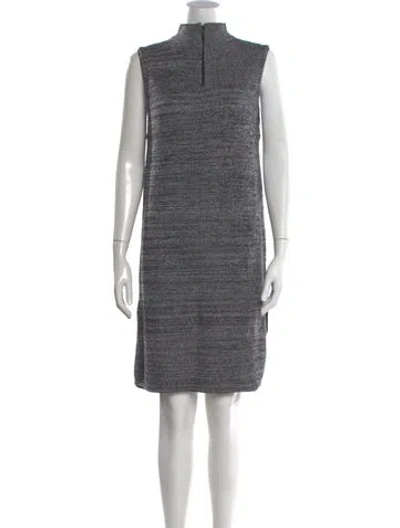 Pre-owned Alice And Olivia Wool Mini Dress In Gray