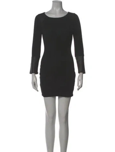 Pre-owned Alice And Olivia Wool Mini Dress In Gray