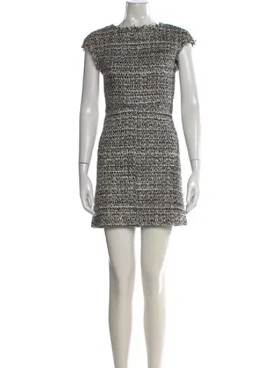 Pre-owned Alice And Olivia Wool Mini Dress In Multi