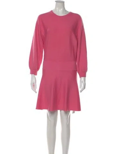 Pre-owned Alice And Olivia Wool Mini Dress In Pink